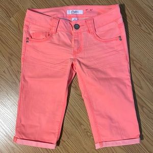 Hot Coral Bermuda Shorts size 5